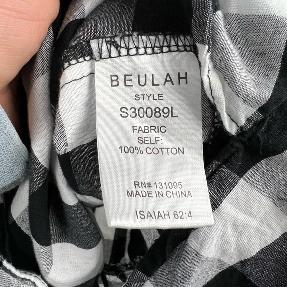 FARROW Chaumont Dress in Black and White Buffalo Check, Asymmetrical Hem, Size S - Picture 11 of 13